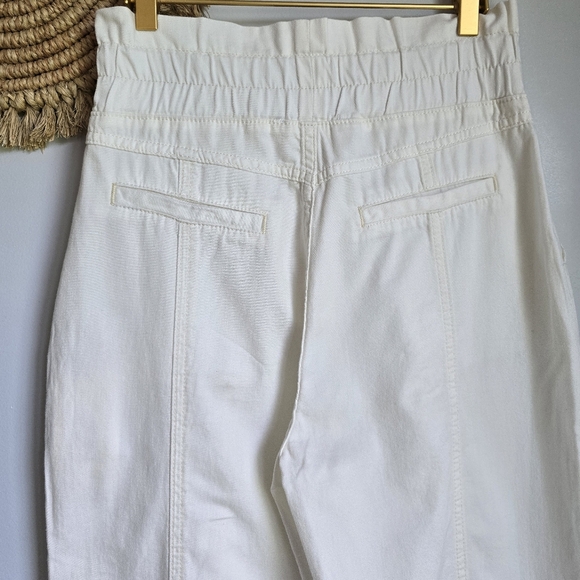BA&SH, New, OMNY High Waisted Off White Zip Front Carrot Trouser Pants Size 0 - Picture 9 of 13
